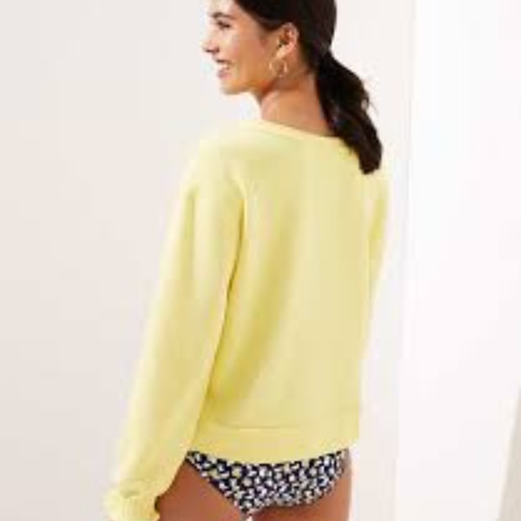 NW SWT - LOFT BEACH SMOCKED CUFF SWEATSHIRT - Picture 2 of 2